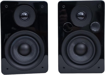 Peachtree Audio M24x Powered Bluetooth Bookshelf Speakers – Real Bamboo | Hi-Fi by Peachtree+Audio
