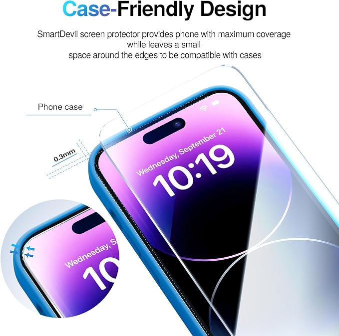 SMARTDEVIL 2 Pack Screen Protector - Image 5