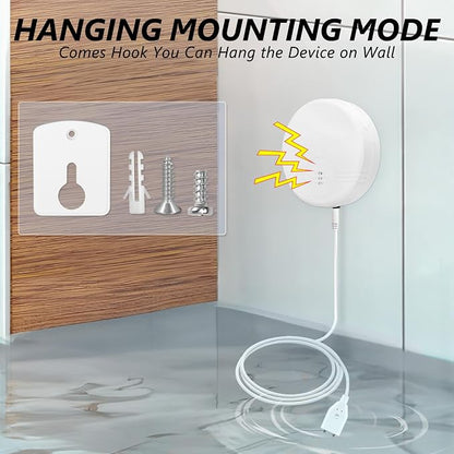2 Pack Water Leak Detector, 135 dB Water Sensor Alarm, Floor and Wall Mounted - Image 5