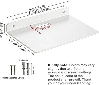Floating Shelves for Wall, Small Black Shelves Wall Mounted Shelf for Bathroom - Image 3