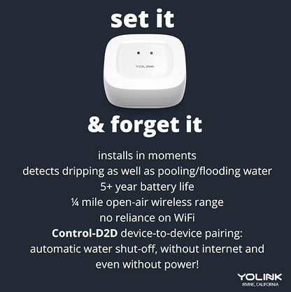 YoLink Water Leak Detection Starter Kit, w/SpeakerHub Audio/Talking Hub & Water - Image 9