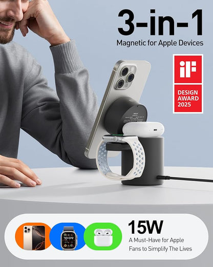 iWALK 3 in 1 Wireless Charging Stand - Image 3