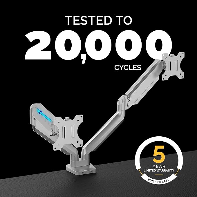 Fellowes Platinum Series Dual Monitor Arm - Image 6