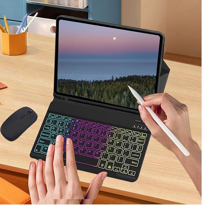Keyboard Case for Samsung Galaxy Tab S10 FE / S9 FE 10.9 inch/Tab S9 / S8 / S7 - Image 7