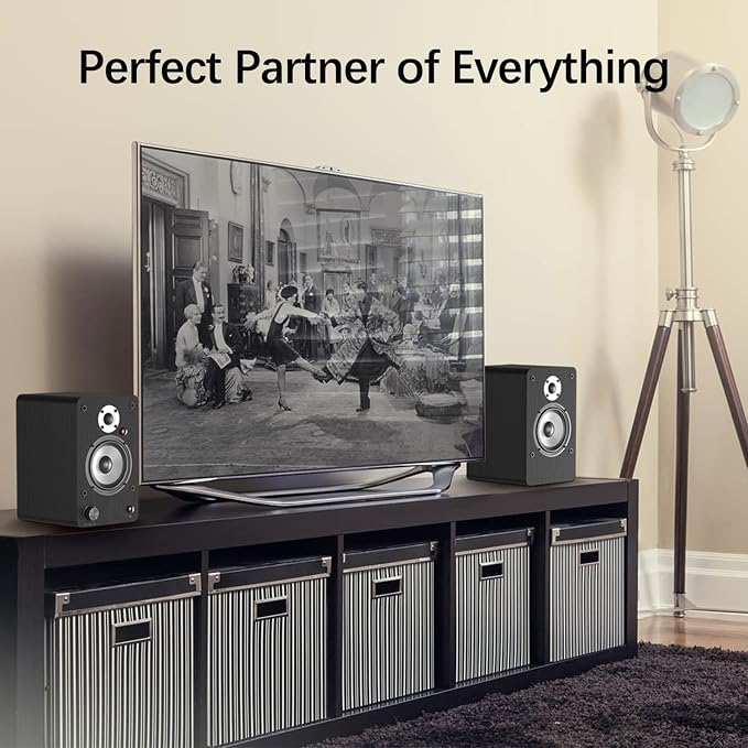 LONPOO Powered Bookshelf Speakers - Image 4