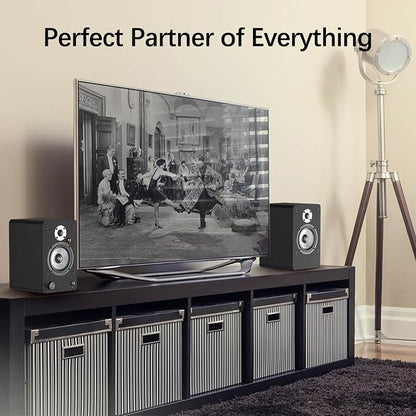 LONPOO Powered Bookshelf Speakers - Image 4