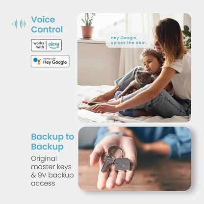 Lockly Secure Pro Smart Deadbolt Lock — Fingerprint Keyless Entry, PIN Genie® - Image 7