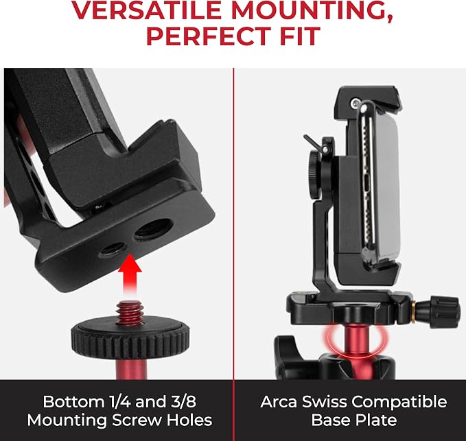 REFLEX CAMERA Metal Mobile Phone Tripod Mount, 360° Rotatable - Image 6