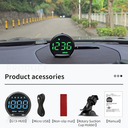 wiiyii GPS Speedometer G13, Heads up Display - Image 9