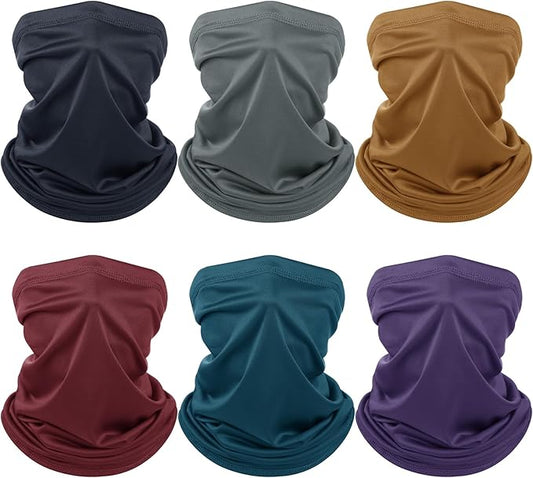 Geyoga 6 Pieces Summer UV Protection Cooling Neck Gaiter Face Clothing Neck by Geyoga