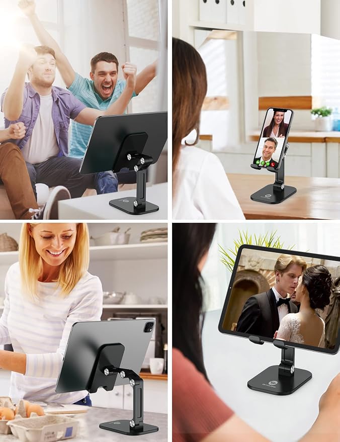 OCYCLONE Phone Stand, Adjustable Height and Angle Foldable Cell Phone Stand - Image 6