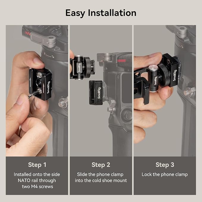 SMALLRIG Universal Phone Tripod Mount, Metal Cell Phone Mount - Image 6