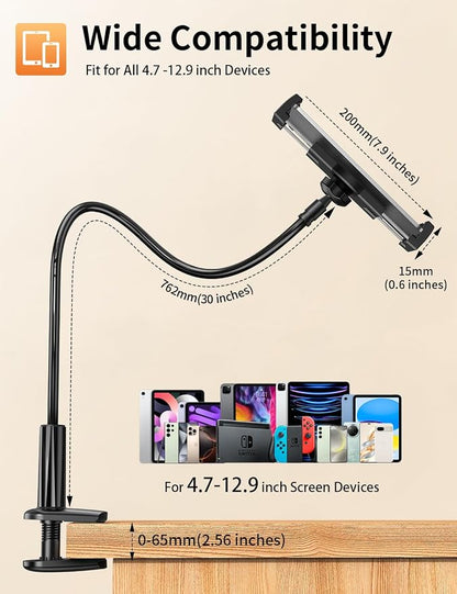 Tablet Stand, Kindle Holder for Reading in Bed, Phone Holder for Bed Desk - Image 5