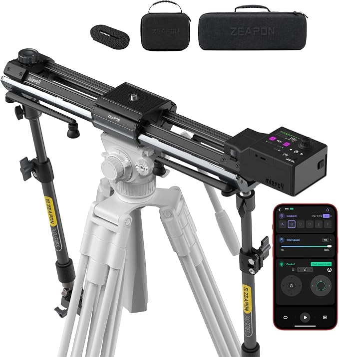 Zeapon Micro4 E700 Double Distance Motorized Camera Slider, High-Speed Low by Zeapon
