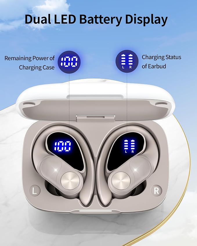 PocBuds Bluetooth Headphones Wireless Earbuds 80hrs Playtime Wireless Charging - Image 3