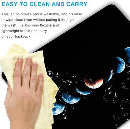 Starry Moon Mouse Pad Personalized Moon Phase Design Computer Laptop Non-Slip - Image 5