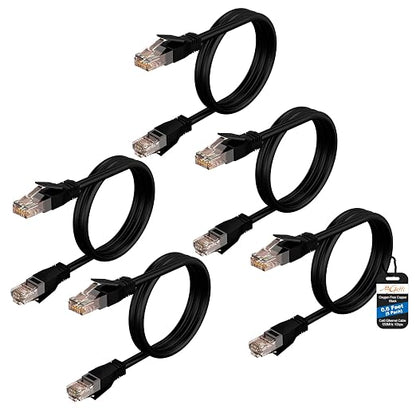 Cat6 Ethernet Cable 0.6 FT, Snagless Short Cat 6 Patch Cord, RJ45 Pure Copper by Mygatti