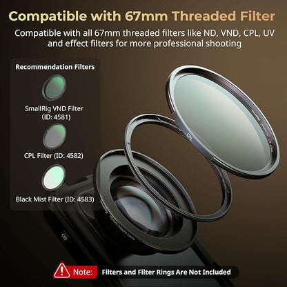 SMALLRIG 75mm HD Master Macro Lens, T-Mount Lens - Image 6