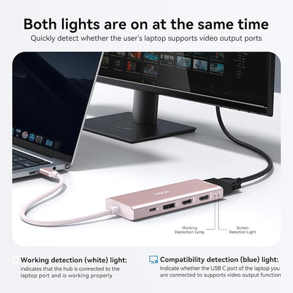 HODO USB C Docking Station Dual Monitor Adapter - Image 9