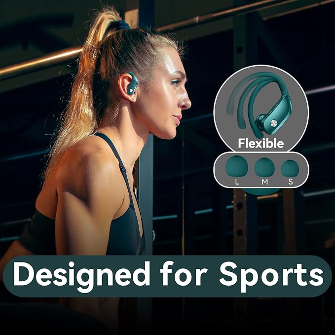 bmani Wireless Earbuds Bluetooth Headphones 48hrs Play Back Sport Earphones - Image 6