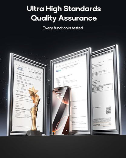 3 Pack for iPhone 15 Pro Tempered Glass Screen Protector, Dust Free CABIN - Image 8