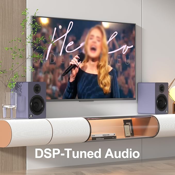 60W Computer Speakers for Desktop PC, 24-Bit Optical, Silk-Dome Tweeter - Image 3