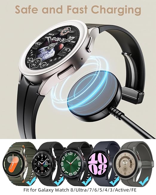 5FT for Samsung Galaxy Watch Charger Compatible - Image 2