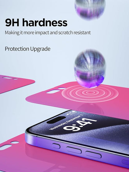Compatible for iPhone 14 Pro Max Privacy Screen Protector Tempered Glass 6.7 - Image 4
