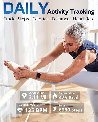 MorePro Fitness Tracker with 24/7 Heart Rate & Blood Pressure Monitor, Blood - Image 4