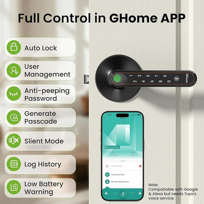 Ghome Smart Fingerprint Door Konb - Image 5