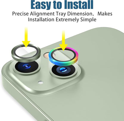 AGVEE 3+3 6 Pack for iPhone 15 6.1" / 15 Plus 6.7" Camera Lens Cover Protector - Image 3