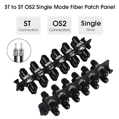 12 Simplex ST Fiber Patch Panel - Image 4