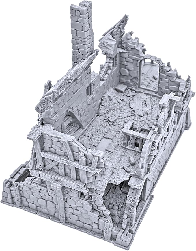 Ruined Port Merchant by Printable Scenery, 3D Printed Tabletop RPG Scenery and - Image 4