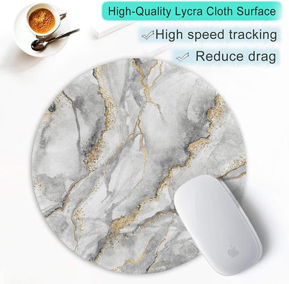 ITNRSIIET Round Mouse Pad with Stitched Edge Premium-Textured Waterproof - Image 6
