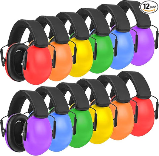 Amylove 12 Pcs Kids Ear Protection Noise Cancelling Headphones Ear Muffs Bulk by Amylove