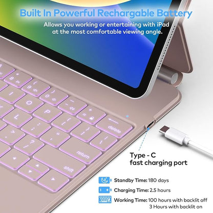Keyboard Case for iPad Air 11-inch & iPad Pro 11 inch – Magic-Style Magnetic - Image 9