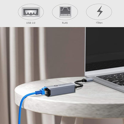 Vilcome USB 3.0 to 100/1000 Gigabit Ethernet LAN Network Adapter, Driver Free - Image 2