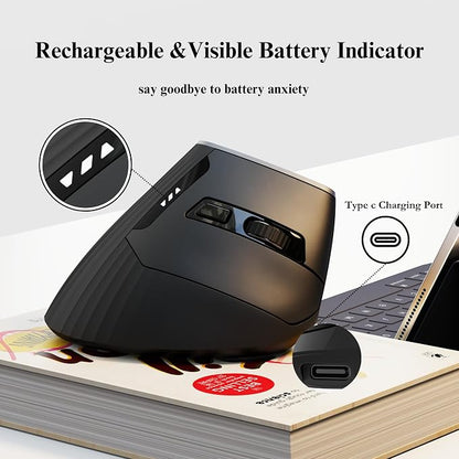 Vertical Mouse Wireless, Rechargeable - Image 4
