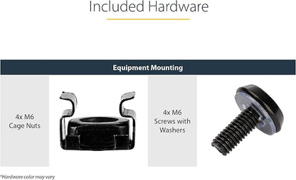 StarTech.com 1U Fixed Server Rack Mount Shelf - 10in Deep Steel Universal - Image 5