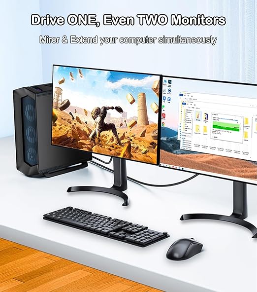 DisplayPort to VGA Cable 6FT, Display Port DP to VGA Adapter, 1080P@60Hz Video - Image 4