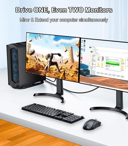 DisplayPort to VGA Cable 6FT, Display Port DP to VGA Adapter, 1080P@60Hz Video - Image 4