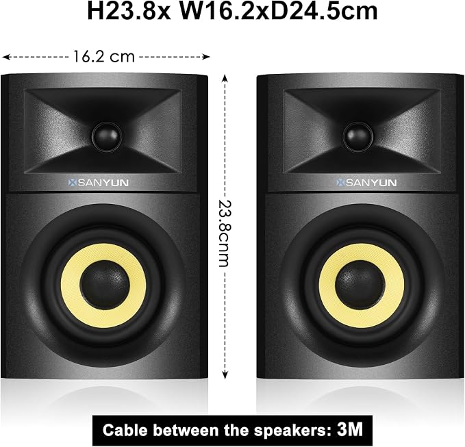 SW205 4" Bookshelf Speakers | Immersive HiFi Audio - Image 2