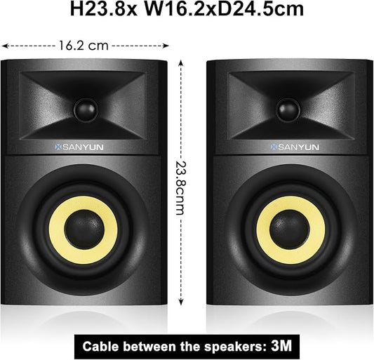 SW205 4" Bookshelf Speakers | Immersive HiFi Audio - Image 2