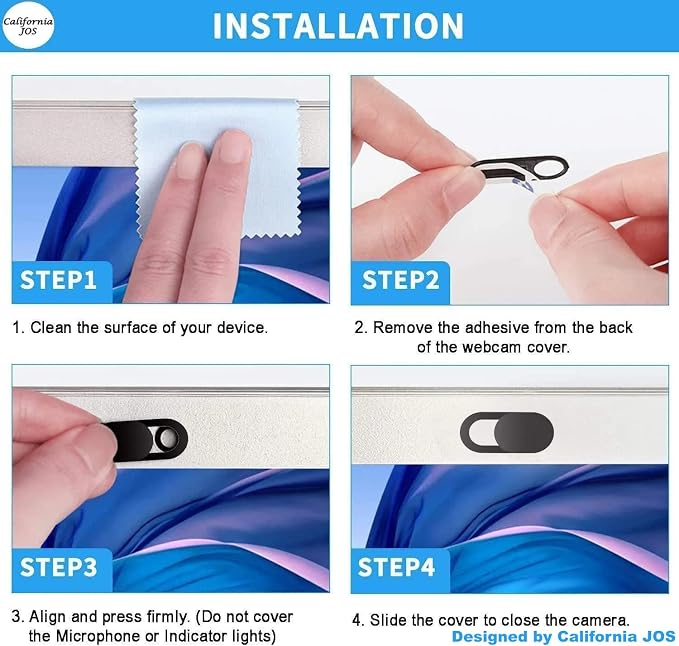 Webcam Cover, 0.03 inch Ultra Thin Laptop Camera Cover Slide - Image 3