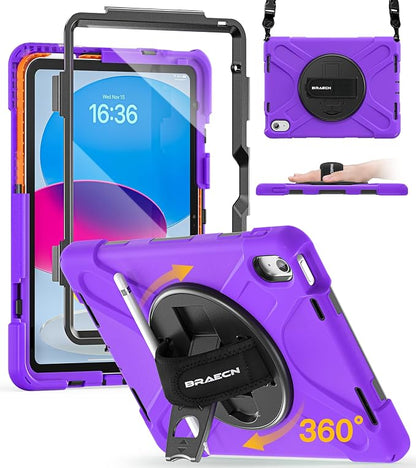 BRAECN for iPad 11th/10th Generation case 11/10.9 inch 2025/2022 Heavy Duty by BRAECN