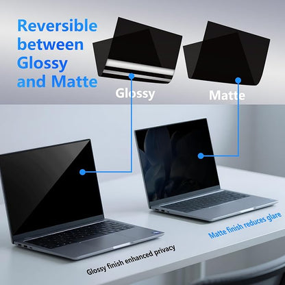 4-Way Laptop Privacy Screen Shield 14 Inch, Removable 16:9 Aspect 360° Privacy - Image 6