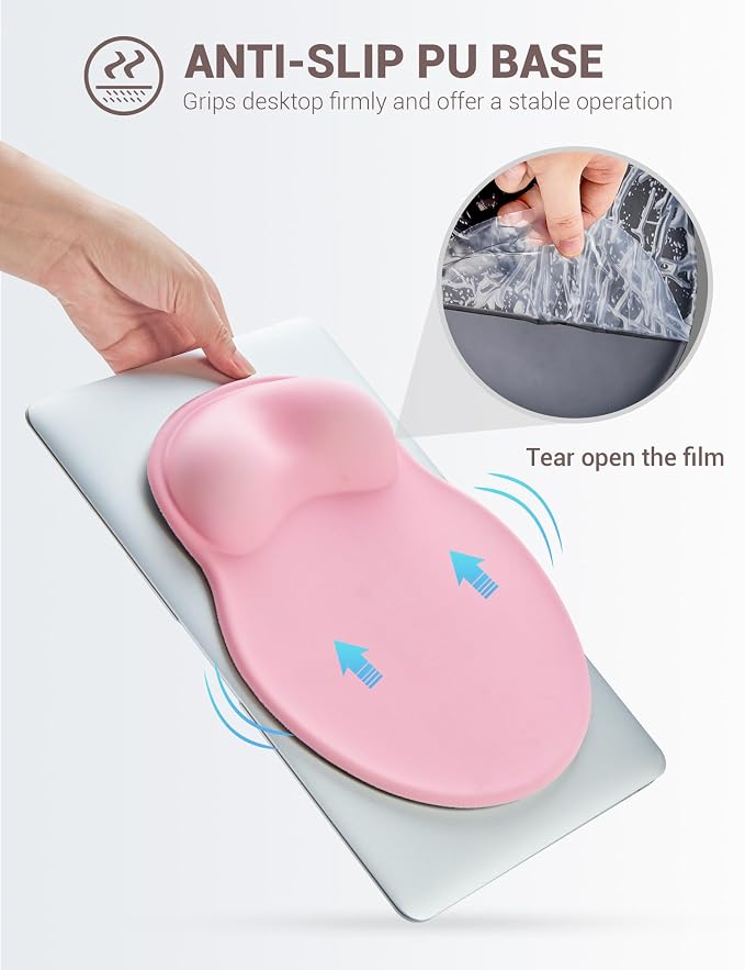 Ergonomic Mouse Pad with Wrist Rest, Large Mousepad, Office Wrist Support Mouse - Image 6
