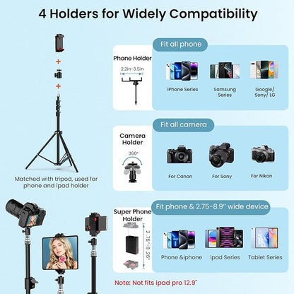 18" Large Ring Light with 60" Tripod Stand - Image 6