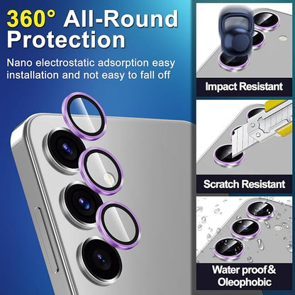for Samsung Galaxy S24 FE Camera Lens Protector, Individual Metal Ring Tempered - Image 3