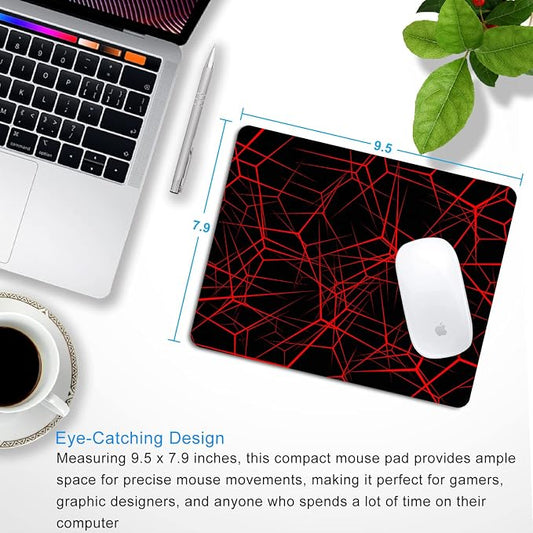 Abstract Lines Mouse Pad Personalized Design, Non-Slip Surface, Rubber Base - Image 2